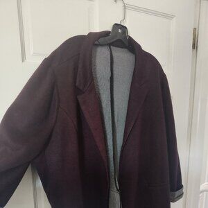 Plus Size Dark Purple Blazer/Coat